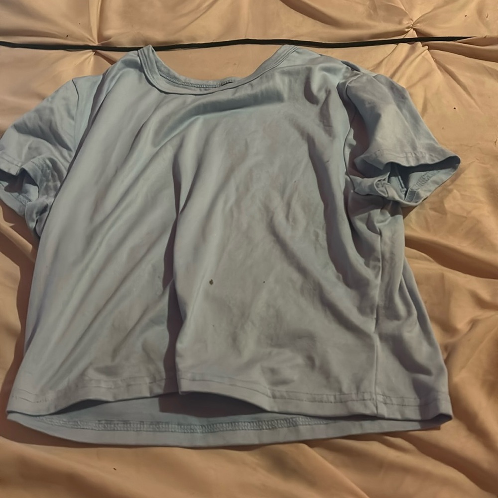 Cute baby blue gym top
